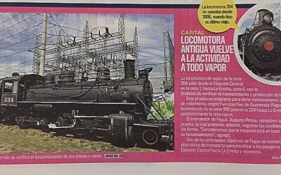 Locomotora antigua vuelve a la actividad a todo vapor